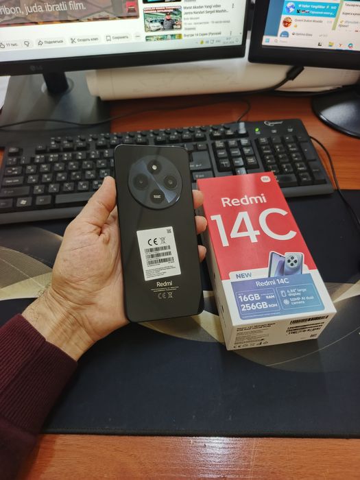 Redmi 14c 8+4/256gb(2025)ideal iwlawi zur aybi yuq tozza telefon