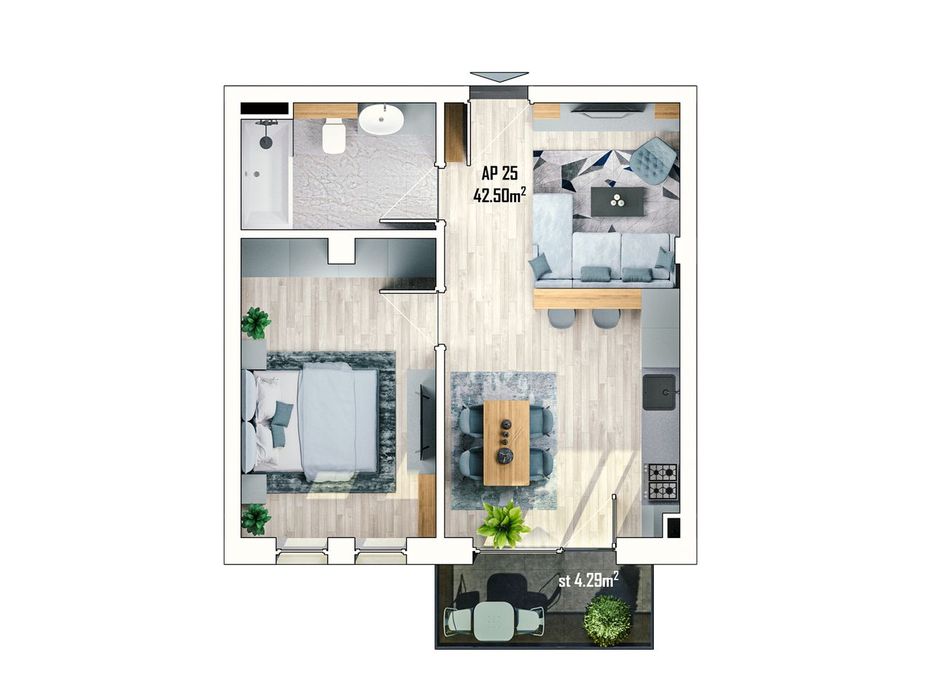 Apartament 2 camere
