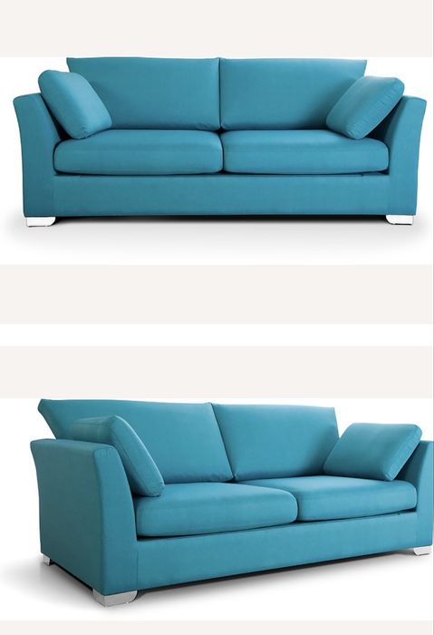 Диван прямой Грасс Textile Blue