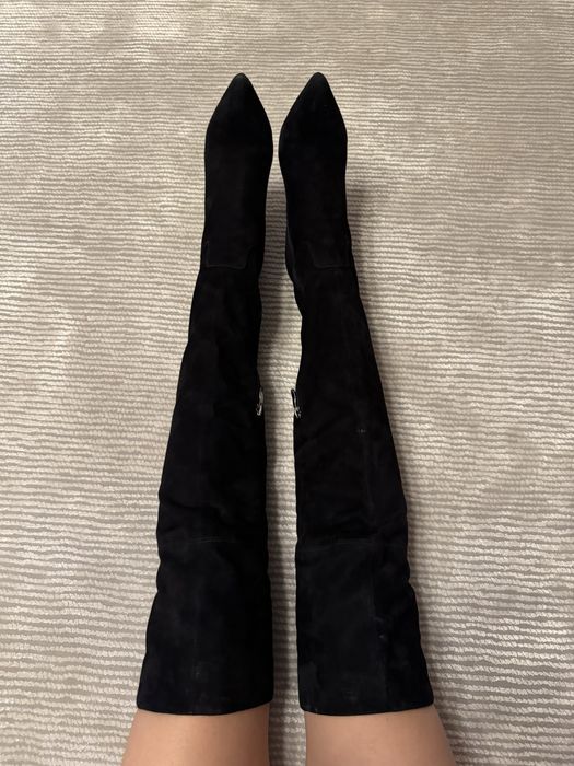 Ботфорты натуральная замша