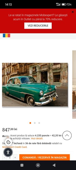 Tablou canvas Cuban car