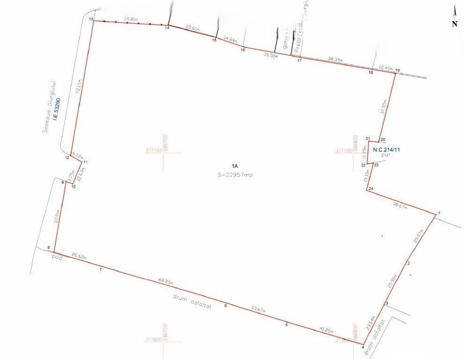 Oportunitate de dezvoltare - 22960mp - Șoseaua Giurgiului, Jilava