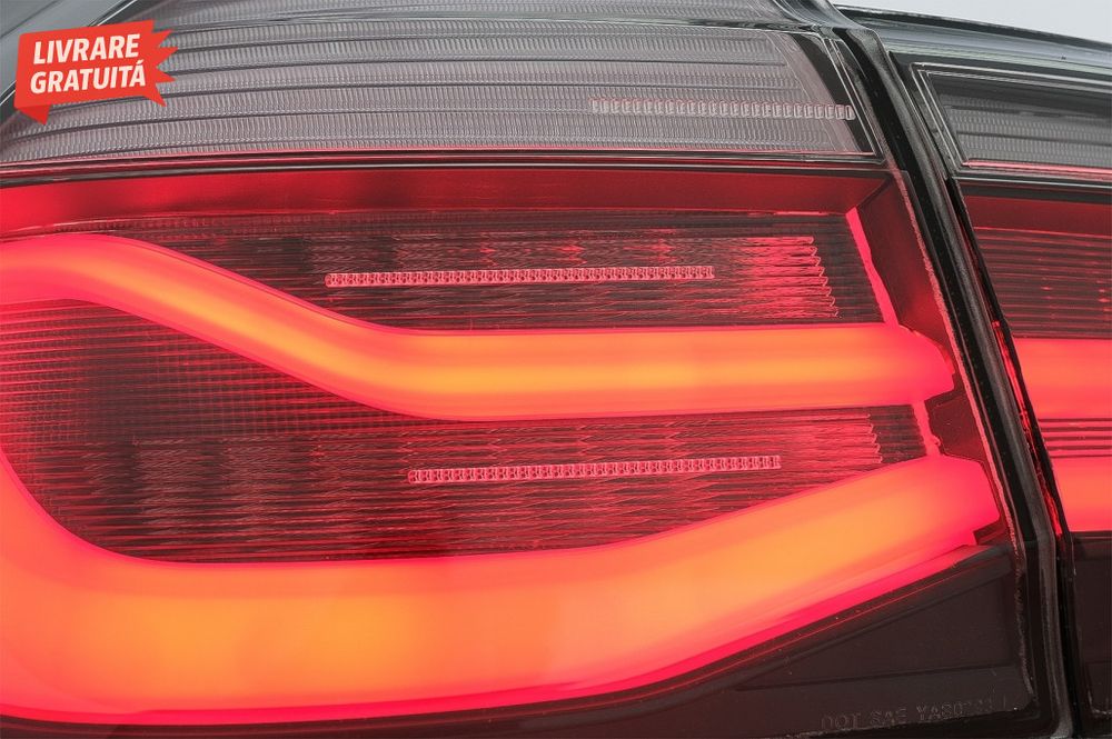 Stopuri LED M Look Black Line BMW Seria 3 F30 (2011-2019) LCI Design c