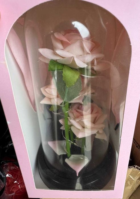 Мече от рози 20см 25см 40см мечета от рози в Кутия с Панделка 6 цвята!