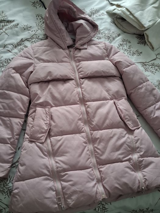 Бебешко розово дамско есенно зимно яке размер Хс