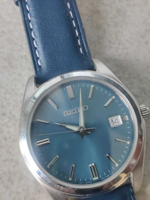 Seiko Classic SUR371P1, quartz, 40mm, safir, Titanium, impecabil, curea inox de rezerva