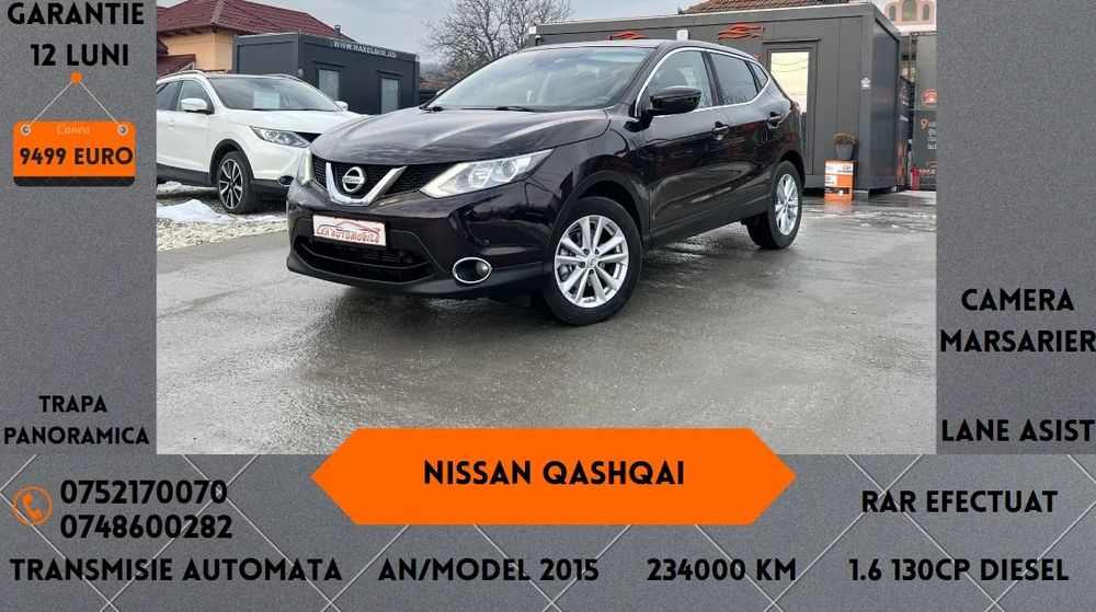 Nissan Qashqai RAR Efectuat / Camera Marsarier / Lane Asist / Trapa Panoramica
