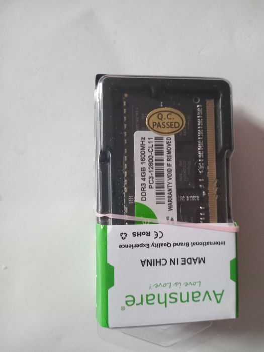 Нови Рам памет за лаптоп ddr3/4gb/1600mhz