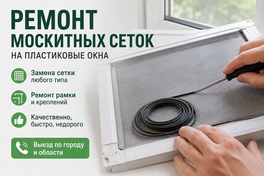 Ремонт москитных сеток