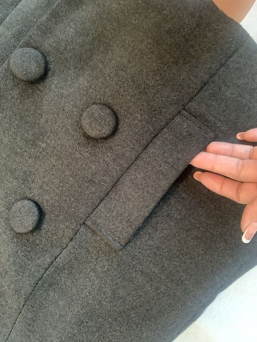 Palton super calduros elegant cu blanita