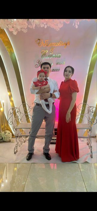 Платье вечернее красного цвета