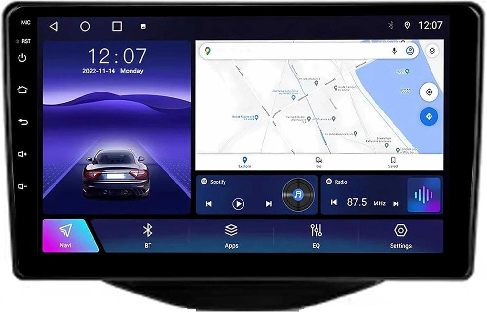 Мултимедия за Toyota Aygo Citroen C1 Peugeot 108 навигация DIN Android
