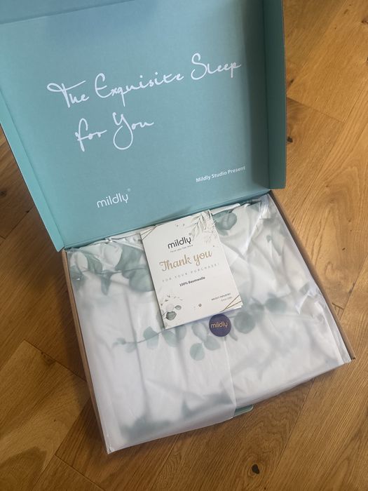 Set lenjerie de pat bumbac satinat 155x220, model floral, OekoTex pre