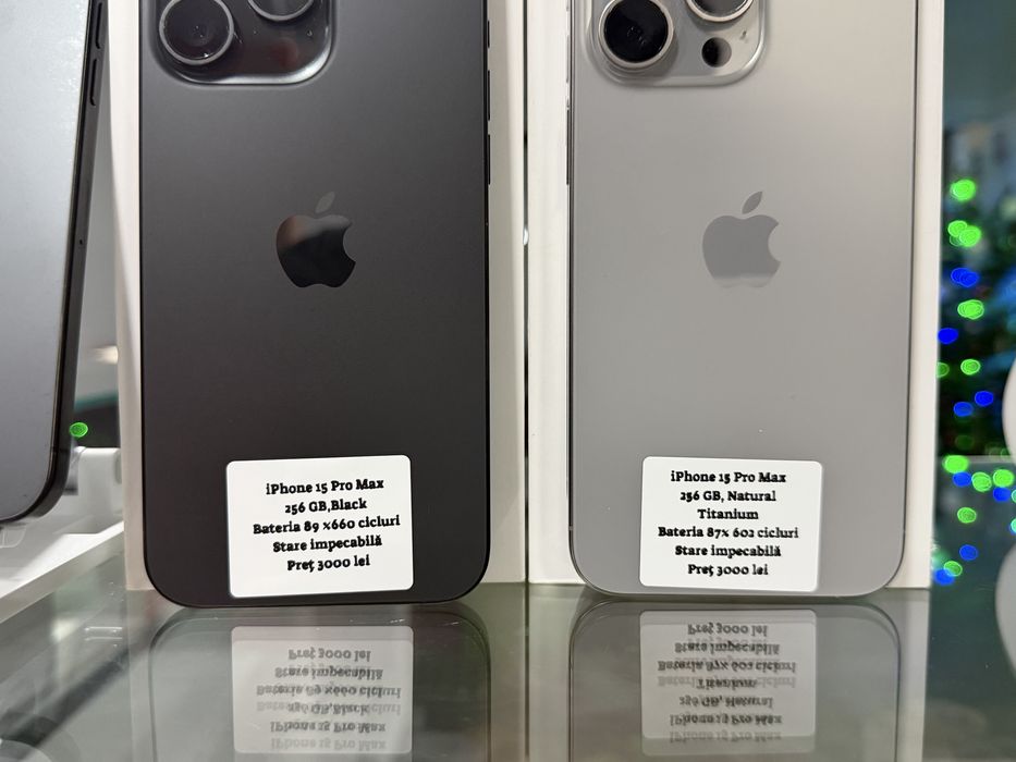 iPhone 15 pro max Pret 3000 lei
