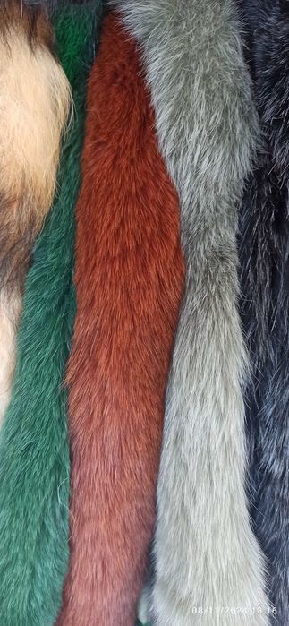 Елегантни дамски естествени  кожи от лисица за яки и качулки!