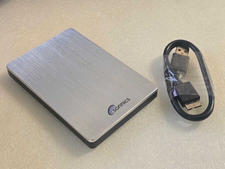 Hard disk extern portabil Sonnics 500GB HDD USB 3.0 argintiu 2.5 inch