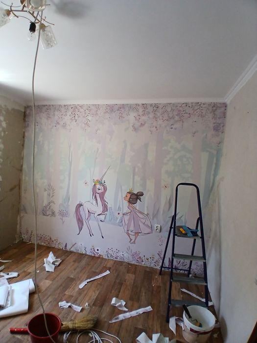 Поклейка обоев любых видов