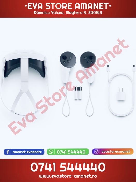 Ochelari VR META Oculus Quest 3 512GB 4K BT/WiFi 2064 x 2208