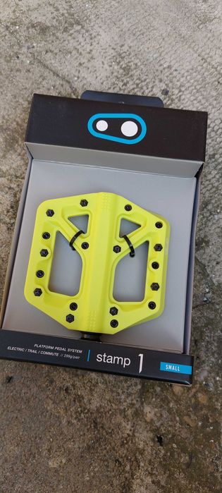Pedale CrankBrothers Stamp 1 Platform Small/Large, galben