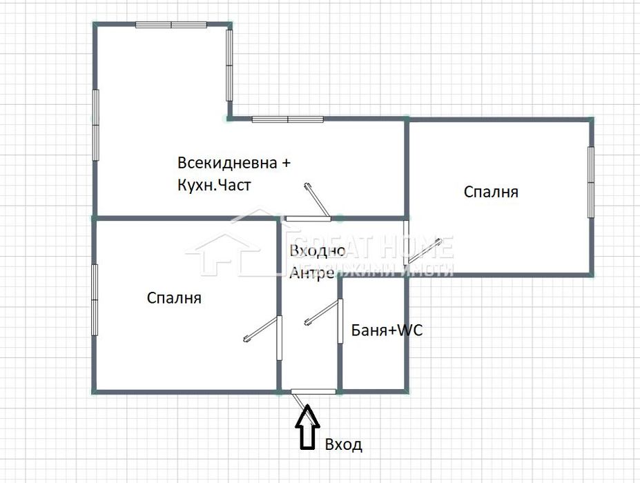 Боровец ! Тристаен ! Обзаведен !