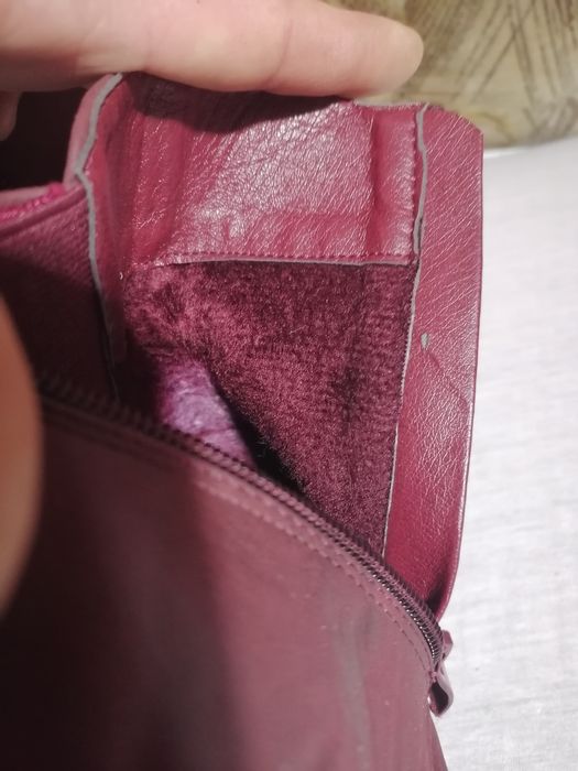 Ghete scurte vișiniu damă noi nr 40