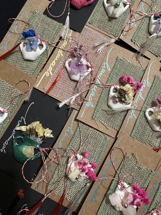 Mărțișoare handmade de diferite modele