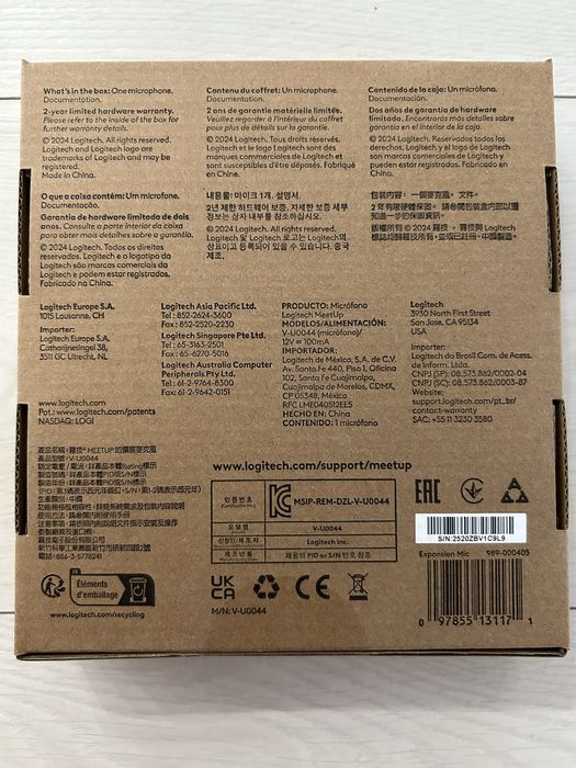 Microfon de expansiune pentru camera Logitech Meetup