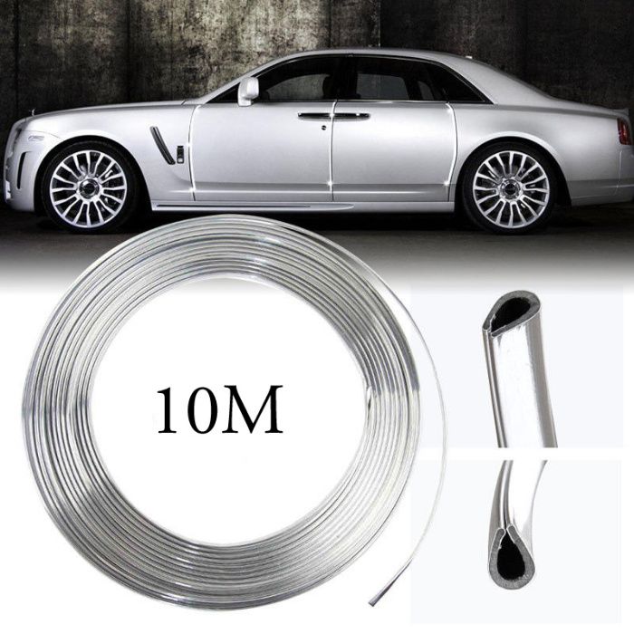 Протектор лайсна за врати на автомобили - Хром