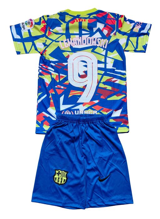 Детски футболен екип Барселона Левандовски Barca тениска Lewandowski