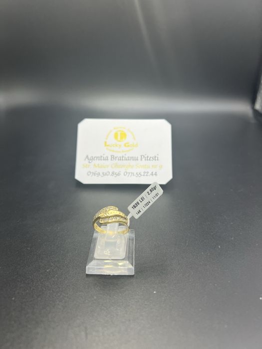 Inel aur 14k 2.80 gr marimea 17 cod 17224