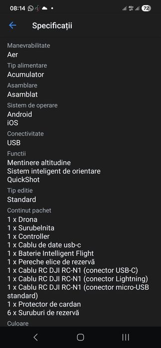 Drona dji mini 2 SE.