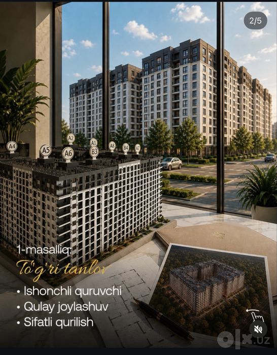Makon residence новостройка янги тошми 28.5кв м срочно