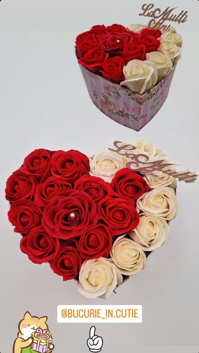 Aranjament flori de sapun idei de cadou buchet