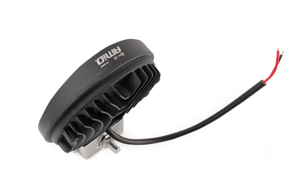 Proiector auto LED AMIO 12-24V, cu 26 LED 3030, rotund 110mm, 1 buc.