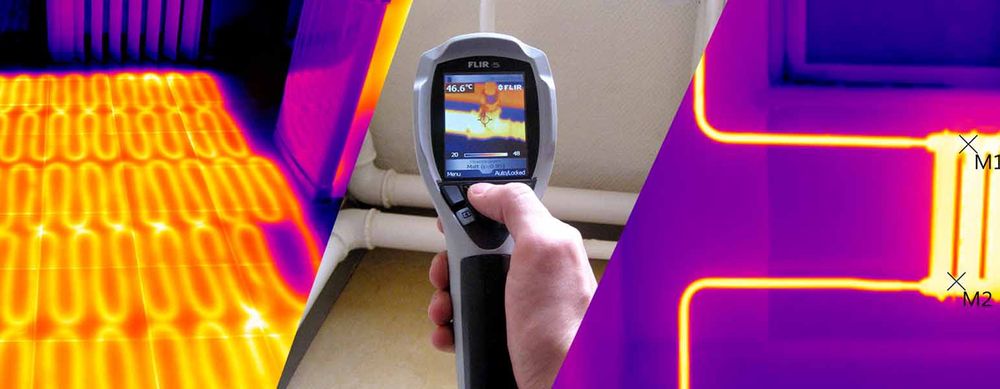 Услуга тепловизор и найти утечки тёплый пол  teshik topamza tepliy pol