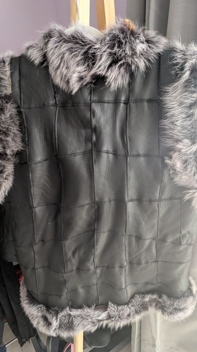 Елек естествена кожа XL