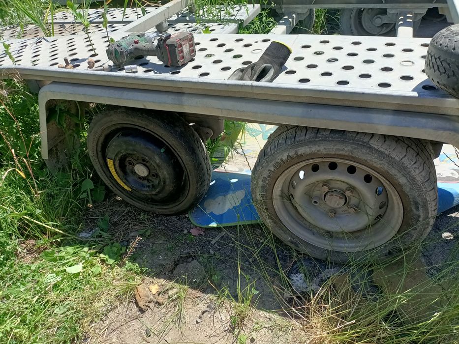 Roată rezervă slim îngustă  4X100 pentru : remorcă remorcuță ...
