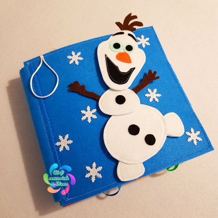 Carte senzorială din fetru Olaf