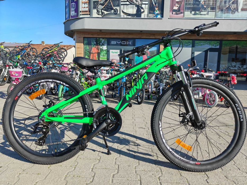 BG Алуминиев велосипед 24" NINJA зелен