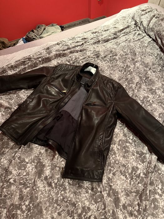 Кожено яке massimo dutti