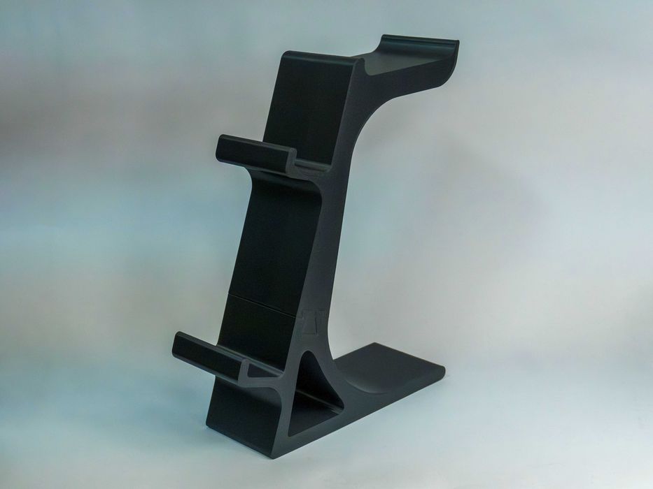 Suport PS5 DualSense + Căști Gaming | Stand 3D Premium |