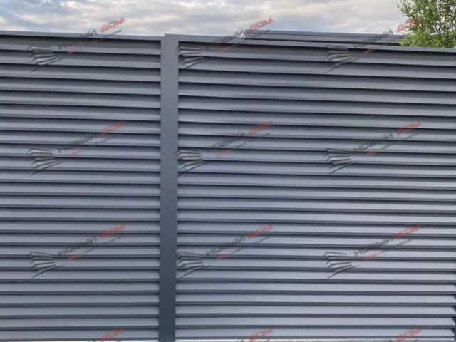 Забор жалюзи горизонтальный