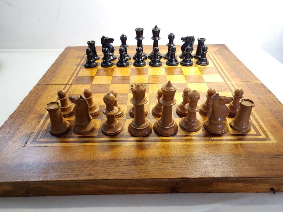 #1 Дървен шах и табла