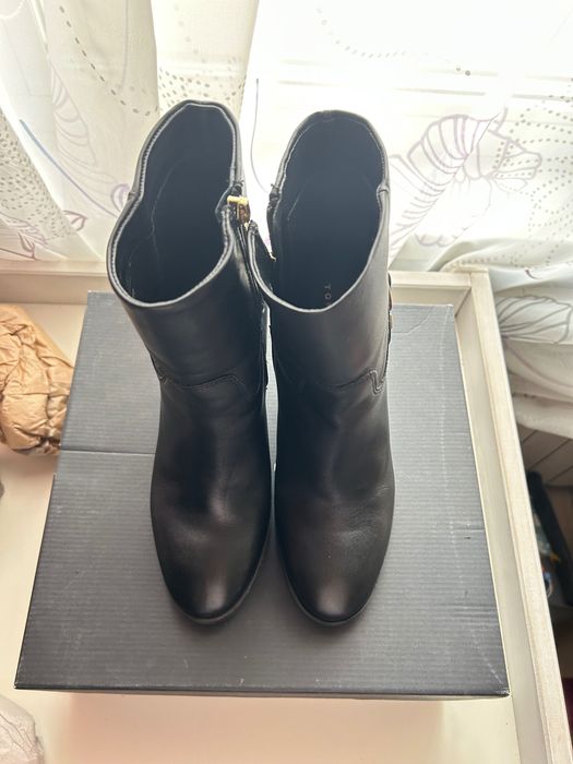 Черни боти на висок ток Tommy Hilfiger 38 номер