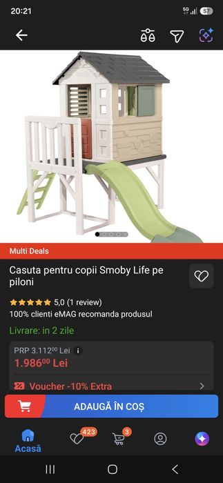 Vând căsuța copii!