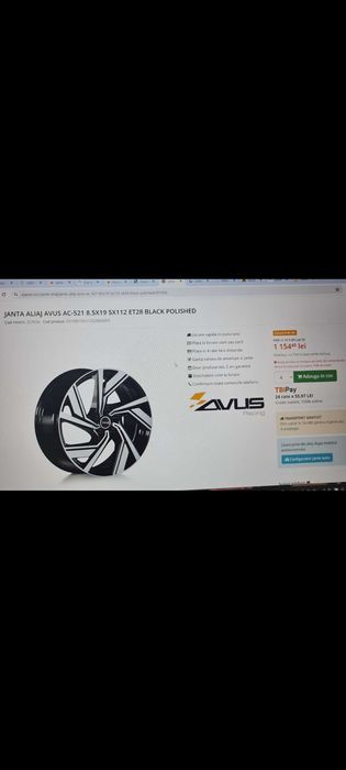 Jante avus 5x112 R 19 in garantie