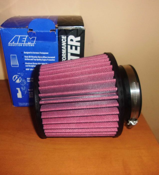 Спортен филтър AEM, отвор 89мм, нов, промо цена!