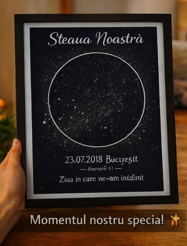 Tablou personalizat-print pe hârtie în rama simpla