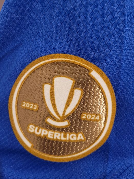 Tricou Fcsb Gele Superliga de campionat cu patch catifelat fotbal cado