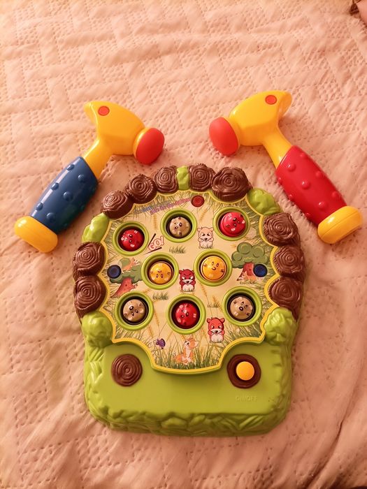 Детски играчки.Магнитен конструктор,барабан и игра с чук